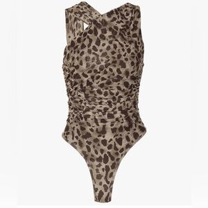 Cheetah Print Bodysuit Top